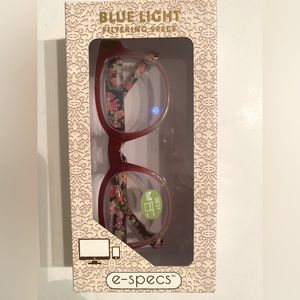 E Specs Blue Light Readers in Demi Pink +1.50